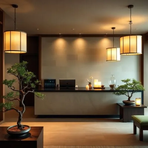 Quầy thu ngân phong cách Nhật Bản