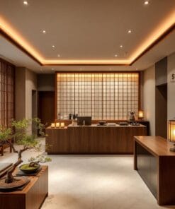 Quầy thu ngân phong cách Nhật Bản