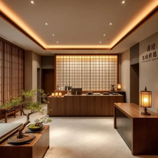 Quầy thu ngân phong cách Nhật Bản