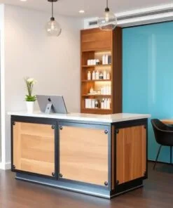 Quầy thu ngân gỗ công nghiệp phủ Laminate