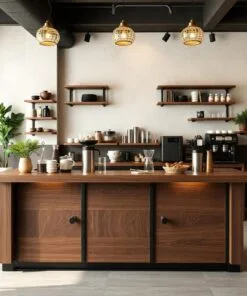 Quầy thu ngân gỗ công nghiệp phủ Laminate