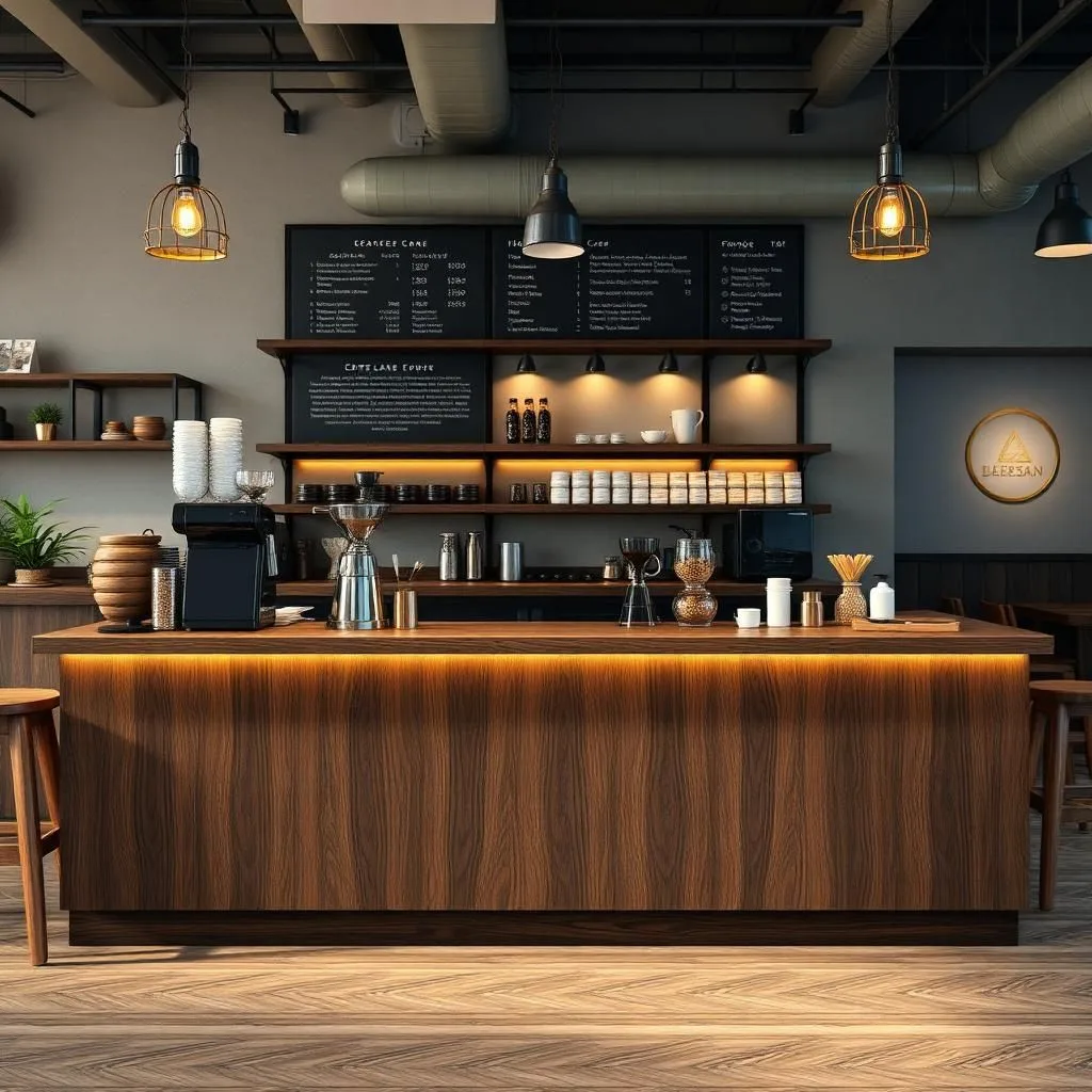 Quầy thu ngân gỗ công nghiệp phủ Laminate