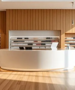 Quầy thu ngân gỗ công nghiệp phủ Laminate