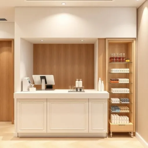 Quầy thu ngân kết hợp pha chế