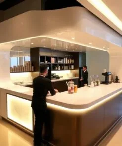 Quầy thu ngân kết hợp pha chế