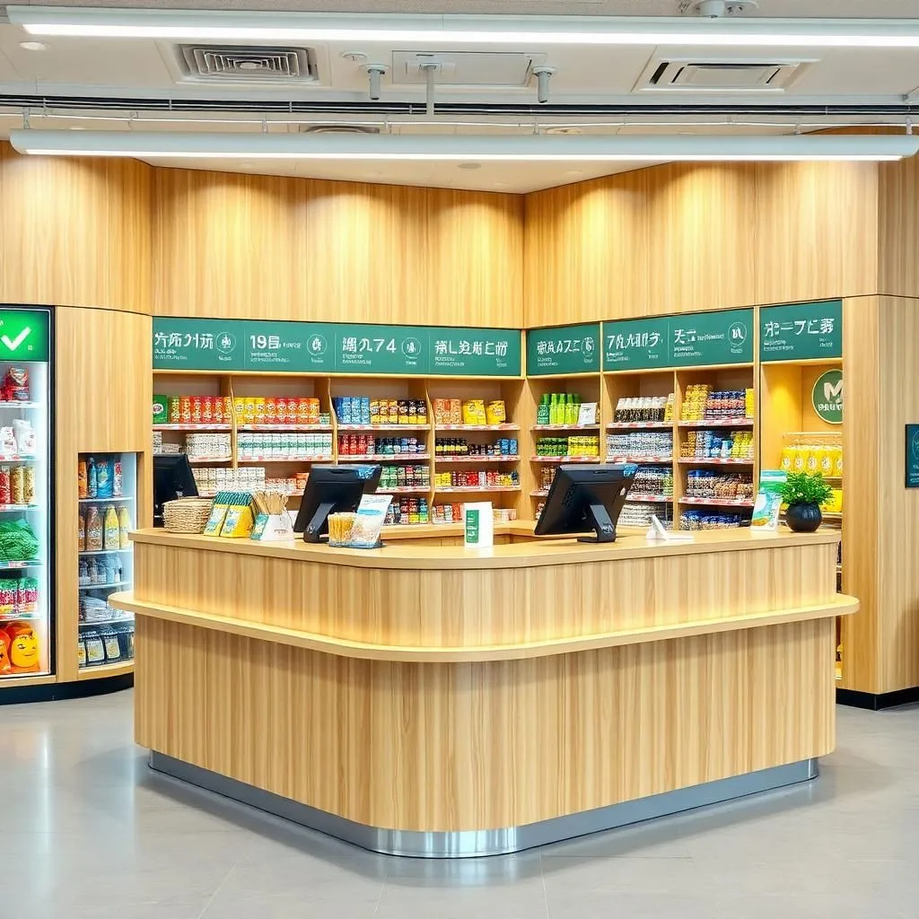 Quầy thu ngân cửa hàng tiện ích