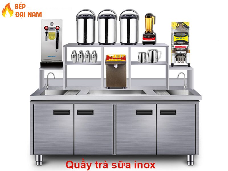 Quầy bar inox trà sữa