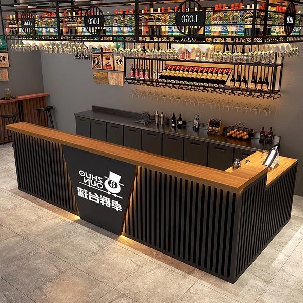 Quầy pha chế chữ L 2 Quầy bar pha chế chữ L