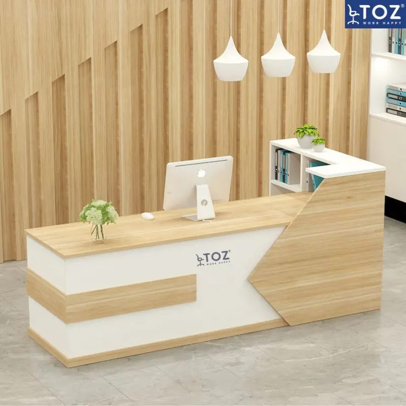 Những mẫu quầy lễ tân chữ L bán chạy nhất hiện nay