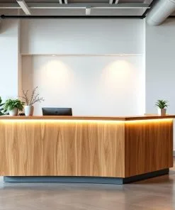 Quầy lễ tân bằng gỗ công nghiệp giá tốt