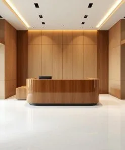 Quầy lễ tân bằng gỗ công nghiệp giá tốt