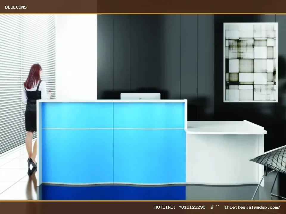 Quầy lễ tân Bluecons – hình ảnh Bluecons