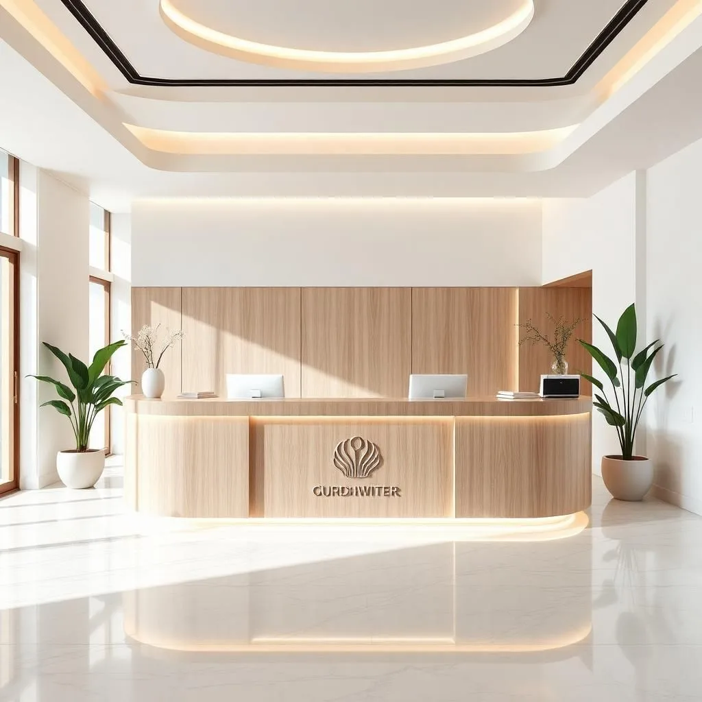 Quầy lễ tân chữ U