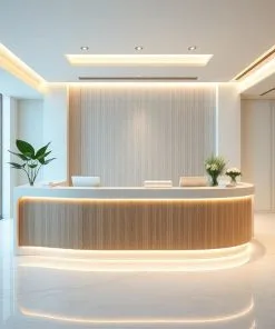 Quầy lễ tân chữ U