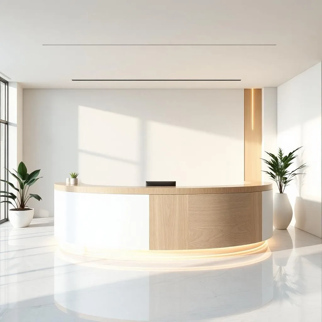 Quầy lễ tân chữ U