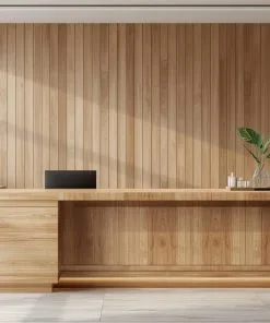 Quầy lễ tân gỗ cao cấp