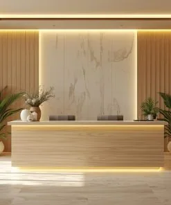 Quầy lễ tân gỗ cao cấp