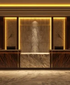 Quầy lễ tân gỗ cao cấp