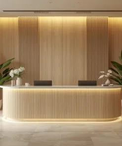 Quầy lễ tân gỗ cao cấp
