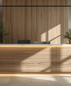 Quầy lễ tân gỗ công nghiệp chống trầy