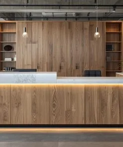 Quầy lễ tân gỗ công nghiệp chống trầy