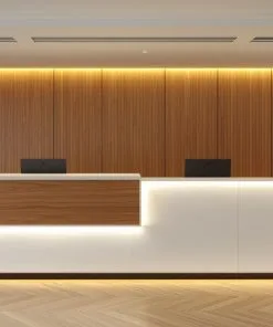 Quầy lễ tân gỗ công nghiệp chống trầy