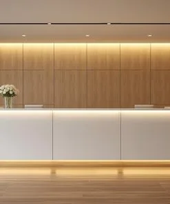 Quầy lễ tân gỗ công nghiệp chống trầy