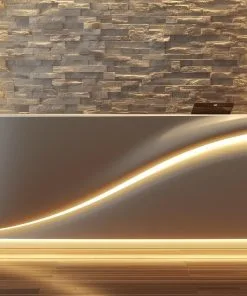 Quầy lễ tân gỗ MDF phủ Melamine sang trọng