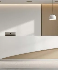 Quầy lễ tân gỗ MDF phủ Melamine sang trọng