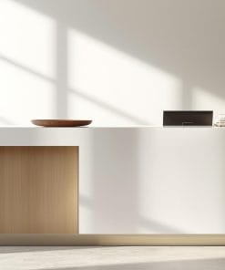 Quầy lễ tân gỗ MDF phủ Melamine sang trọng 9 Quầy lễ tân gỗ MDF phủ Melamine sang trọng