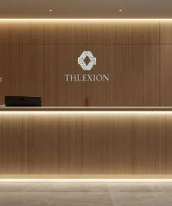 Quầy lễ tân gỗ MDF phủ Melamine sang trọng