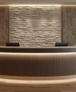 Quầy lễ tân gỗ MDF phủ Melamine sang trọng