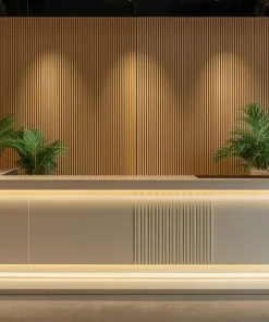 Quầy lễ tân gỗ MDF phủ Melamine sang trọng