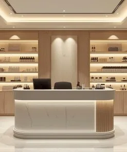 Quầy lễ tân hiện đại cho salon làm đẹp