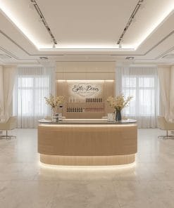 Quầy lễ tân hiện đại cho salon làm đẹp