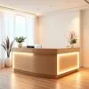Quầy lễ tân kết hợp đèn LED