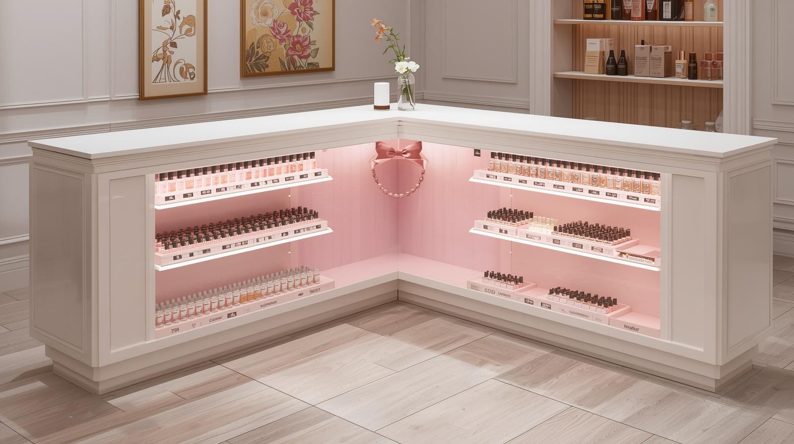 Quầy lễ tân mini cho tiệm nail