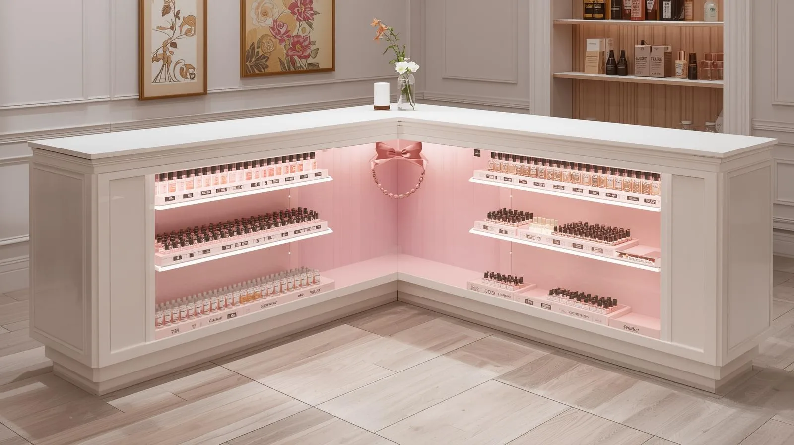 Quầy lễ tân mini cho tiệm nail