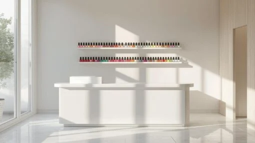 Quầy lễ tân mini cho tiệm nail