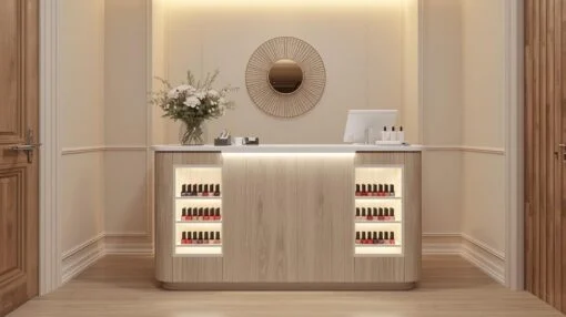 Quầy lễ tân mini cho tiệm nail