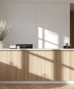 quầy lễ tân nhỏ gọn cho không gian hạn chế