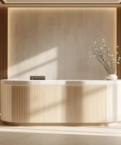 quầy lễ tân nhỏ gọn cho không gian hạn chế