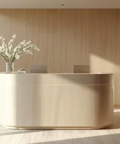 quầy lễ tân nhỏ gọn cho không gian hạn chế