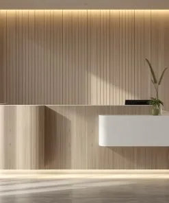 quầy lễ tân nhỏ gọn cho không gian hạn chế