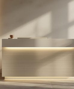 quầy lễ tân nhỏ gọn cho không gian hạn chế
