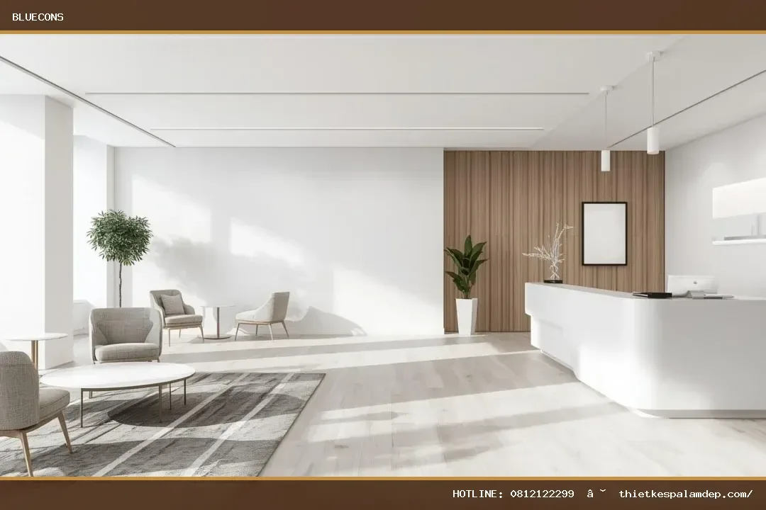 Quầy lễ tân phong cách châu Âu – hình ảnh Bluecons