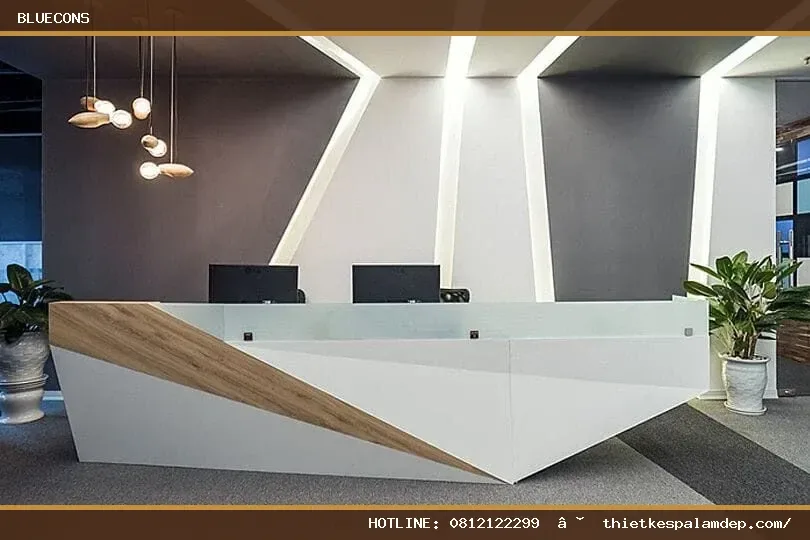 Quầy lễ tân phong cách châu Âu – hình ảnh Bluecons