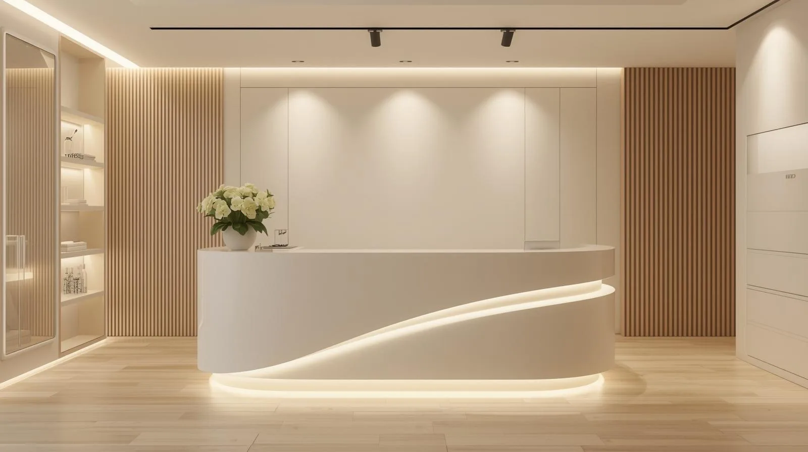 Quầy Lễ Tân Phong Cách Hàn Quốc