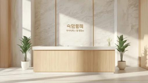 Quầy Lễ Tân Phong Cách Hàn Quốc