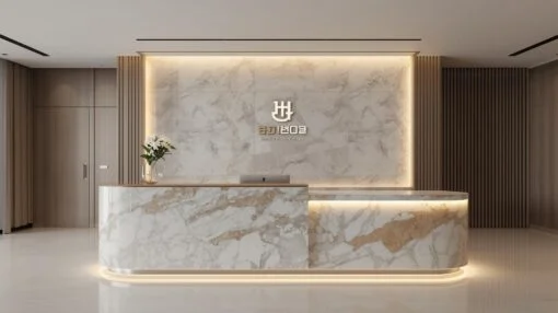 Quầy Lễ Tân Phong Cách Hàn Quốc